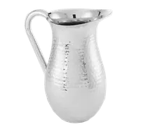 product of American Metalcraft DWPH64 Pitcher 64 Oz Double-Wall Stainless Steel 5″ Dia x 11″ H Hammered Handle