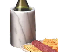 product of American Metalcraft MWC57WHITE Marble Wine Bucket Cooler, 5"x7" Insulated, 1-Bottle Capacity