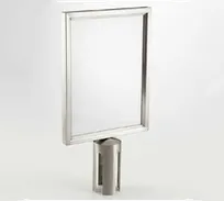 product of American Metalcraft RSSIGNLSPS Barrier Sign 8-1/2" x 11" 2-Sided Steel Satin Fits RSRTRD series