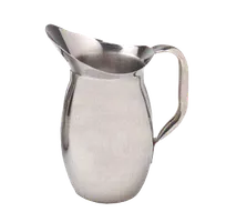product of American Metalcraft WP68 Pitcher, 68 Oz, 6-1/4" Dia x 8-1/4" H, Stainless Steel with Handle