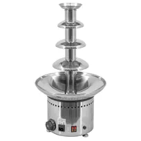 product of Omcan USA 47492 Chocolate Fountain, 4-Tier 8 lb, 23" Height, Steel, 200 W Temp, 110-120V