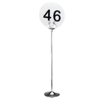 product of Steelite 5360S463 Table Number Stand - Height 10"-12", Width 1"-4", Stainless Steel - 15/Case