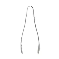 product of Steelite 5731SX074 Small Serving Tongs, 10-11" Length, 18/10 Stainless Steel, Bryce Folio Finish