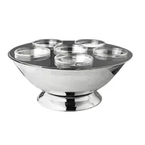 product of Steelite 5850JX140 Caviar Server Bowl, 3.0 Qt (11.0" x 4.375"), 18/10 Stainless Steel, Fits 4934Q276