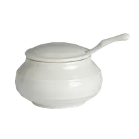 product of Steelite 6300P367 - Aura Porcelain Chili Bowl Lid, Oven Safe to 465°F/239°C, Design - 24/Case