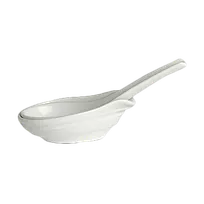 product of Steelite 6302P247 Chinese Soup Spoon, 5.125" Porcelain Folio Design, Elegant Flatware - 1 Dozen