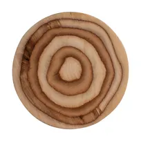product of Steelite 6525DL003 - 12.5" Round Wooden Plate, Maritime Finish, Dishwasher Safe - 6/Case