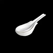 product of Steelite 6940E620 - Porcelain Spoon Rest, 3-1/2" x 2-1/8", Microwave Safe, Folio - 1 Dozen