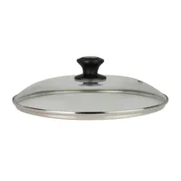product of Steelite 6975QU002 Tempered Glass Lid, 11.25" Round Cover for Cookware, Glass, Fits 11-12" Pots