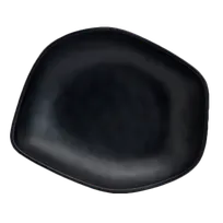 product of Steelite 7000DD004 - 2.5 Qt Black Melamine Salad Bowl, Free-Form, 13-5/8" x 11" x 3", - 6/Case