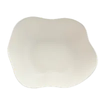 product of Steelite 7002DD005 - Beige Melamine Salad Bowl, 6.75 Qt, 16" x 13" x 5", Free-Form - 6/Case