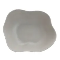 product of Steelite 7006DD005 - 6.75 Qt Gray Melamine Salad Bowl, Free-Form 16" x 13" x 5" - 6/Case