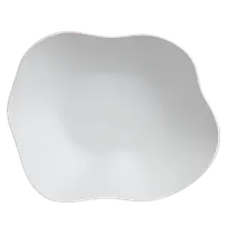 product of Steelite 7008DD005 - 16" x 13" x 5" White Free-Form Melamine Bowl, 5-6 Quart (1.5 Gal) - 6/Case