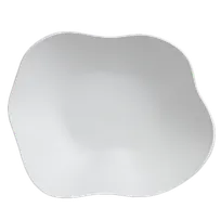 product of Steelite 7008DD014 - 18" x 14" x 6" White Melamine Salad Bowl, 3-Gal (≈12 Qt) Capacity - 4/Case