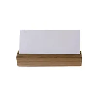 product of Steelite DWFB11524AG Menu Card Holder - 1" x 1" x 3.5" Ash Grey Wood, Height 3" or Less - 1 Dozen