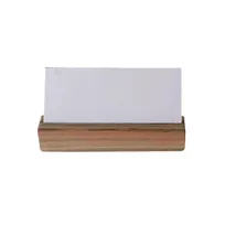 product of Steelite DWFB11524T Menu Card Holder - Natural Teak Wood, 1" x 1" x 3.5"H, 1-4", Card - 1 Dozen