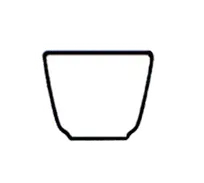 product of Steelite HL12400 - Chinese Tea Cup, 4.5 oz Capacity, 2-3/8" Dia x 3" H, Stackable China, 1 Dozen