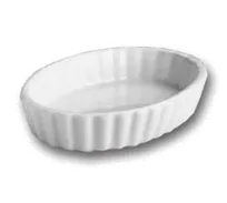 product of Steelite HL8510AWHA - White Hall China Soufflé Ramekin, Oval 3 Oz, 4-1/2" x 3-1/4" x 1" H - 1 Dozen