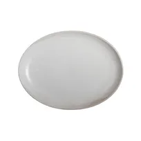 product of Steelite OG10013799 - Coupe Platter, 12.75" W x 9.5" D x 1.5" H, White Stoneware Finish - 6/Case