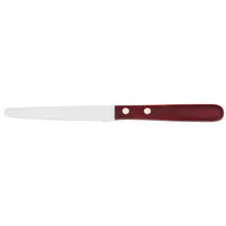product of Steelite WL970528 - 8.375" Red Steer Steak Knife, 4" Stainless Steel Blade, Plastic Handle - 24/Case
