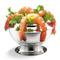 product of Steelite WLOU302 Supreme Bowl - 3 7/8" Mirror-Finish 18/10 Stainless Steel, Walco Soprano Piece Set