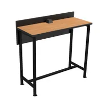 product of Plymold 1904842 Powered Dining Counter, 48"W x 19"D, Bar Height, Laminate Top, 16" Privacy Panel