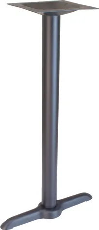 product of Plymold 7163142 Bar Height Table Base, 22x5, 3 Dia. Column, Onyx Black Powdercoat, Stamped Steel
