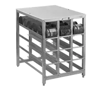 product of Alexander Industries CR-425 Stationary Can Dispenser Rack, 72 #10 Can Capacity, Aluminum Frame, 39H