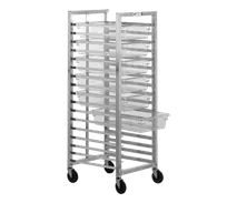 product of Alexander Industries HD-2414 Poly Box Transport Cart, 67H x 27D x 23.5W, 2000 lbs, NSF, All Welded Aluminum