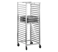 product of Alexander Industries HDPA-500 Heavy Duty Aluminum Steam Table Pan Rack, 73H, 3 Center, 1200 lb, NSF