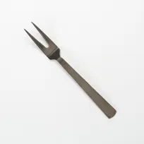 product of American Metalcraft BLHF10 Cold Meat Fork, 10-12" Hammered 18/0 Stainless Steel, Vintage Black Finish