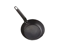 product of American Metalcraft BSFP8 Fry Pan, 8" Black Steel, Uncoated, Induction Oven/Broiler Safe, Riveted Handle
