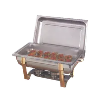 product of American Metalcraft CDFP88 Full-Size Rectangular Stainless Steel Chafer Food Pan for Allegro Chafers