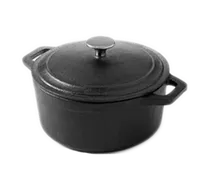 product of American Metalcraft CIPR3 Cast Iron Casserole, 3-Quart (90 oz) 8-3⁄4″ Dia X 4″ H With Handle And Lid