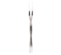 product of American Metalcraft HM11FK Serving Fork, 11" Length, 2-Tine Hammered Handle, Stainless Steel