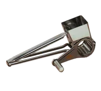 product of American Metalcraft SCG8 Cheese Grater 8-5/8" x 3-5/8" x 2-7/8" H, Stainless Steel, Dishwasher-Safe Crank