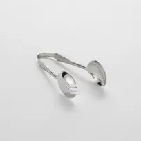 product of American Metalcraft SHFT6 Hand-Forged Stainless Steel 6" Serving Tongs, Amano Buffetware