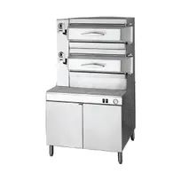 product of Cleveland PDL2 16 Pan Direct Steam Pressure Steamer w/ (2) Compartments, Open Base