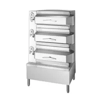 product of Cleveland PDL3 24 Pan Direct Steam Pressure Steamer w/ (2) Compartments, Open Base