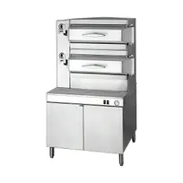 product of Cleveland PEM242 16 Pan Electric Pressure Steamer w/ Boiler Base, (2) Compartments, 36" Cabinet
