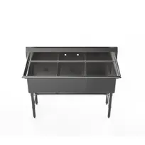 product of Atosa USA SS1818D31D18 (3) Three Compartment Sink