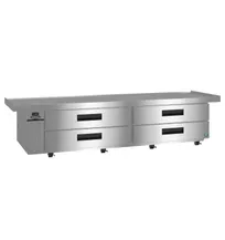 product of Hoshizaki CR110B-L 110" 4 Drawers Refrigerated Chef Base, Stainless Steel Top, 1/5 HP, ENERGY STAR