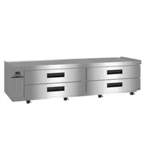 product of Hoshizaki CR98B-L 98" 4 Drawers Refrigerated Chef Base, Marine Edge Steel Top, (12) 12 x 20 Pans Capacity