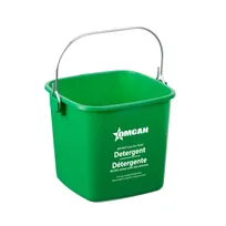 product of Omcan USA 81018 Cleaning Pail, 3 Qt Polyethylene Plastic Bucket, Green, Durable Container
