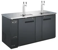 product of SABA SDD-27-69 Draft Beer Cooler - 69" Black, 3 Half-Barrel Capacity, R134a, 1/3 HP 115V, 4-Caster