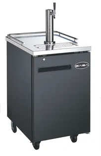 product of SABA SDD-30-23 Draft Beer Cooler, 23-1/2" Black, 1/2 Barrel (1 Keg), R134a, NSF Certified
