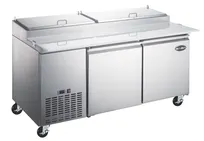 product of SABA SPP-67-9 67" 2-Door Refrigerated Pizza Prep Table, 9 Pans