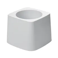 product of Rubbermaid FG631100WHT Toilet Bowl Brush Holder, White, Made in USA, Restroom Cleaning Accessory