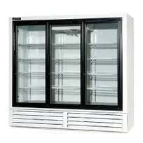 product of Powers BS77GDHC Refrigerator - 77" W, 59 cu ft, 3-Section, Sliding Glass Doors, White