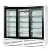 product of Powers BS77SDHC Merchandiser Refrigerator - 3-Section 77" Wide, 64 cu ft, 1/2 HP, R290, Steel Floor